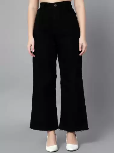 Women Wide Leg High-Rise Jeans - image 2