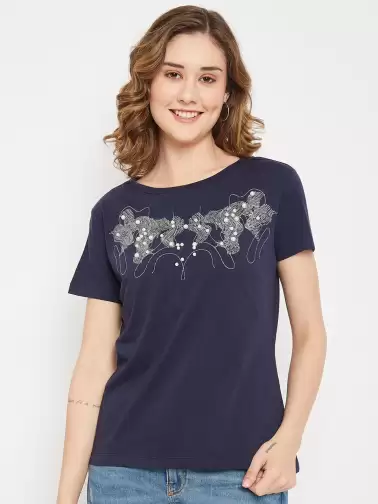 Printed Cotton T-shirt - image 2