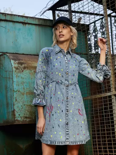 Floral A-Line Dress - image 2