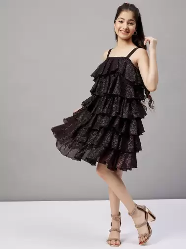 Embellished Georgette Dress - image 2