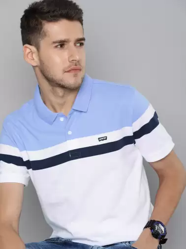 Colourblocked Polo T-shirt - image 2