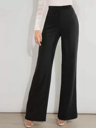 Women Straight Fit High-Rise Trousers - image 2