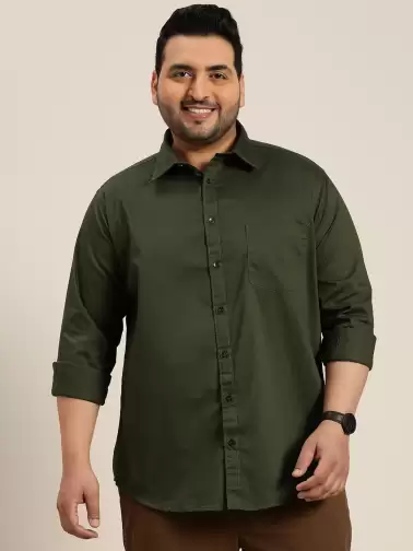 Men Plus Size Casual Shirt - image 2