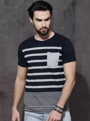 Striped Round Neck T-shirt - image 2
