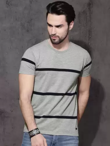 Striped Round Neck T-shirt - image 2