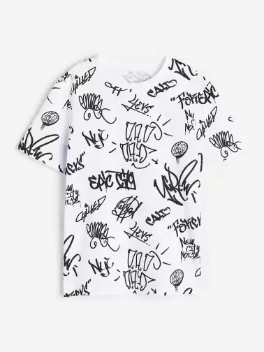 Boys Printed Cotton T-shirt - image 2