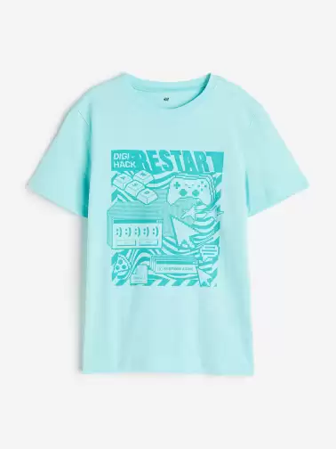 Boys Printed cotton T-shirt - image 2