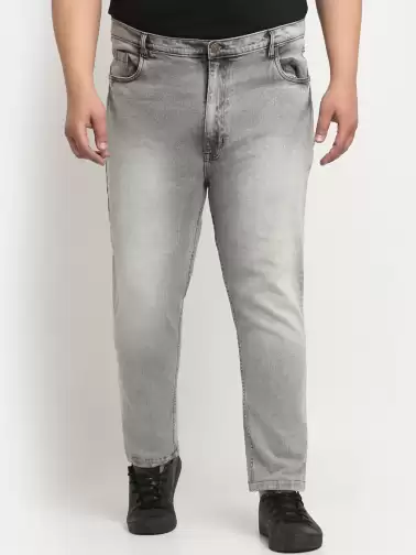 Men Plus Size Cotton Jeans - image 2