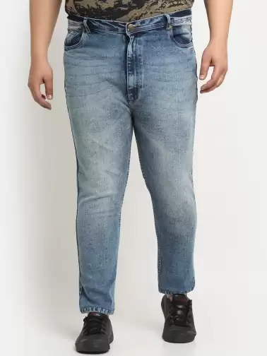 Men Plus Size Cotton Jeans - image 2