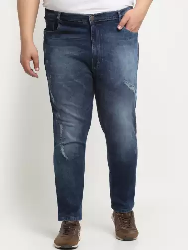 Men Plus Size Cotton Jeans - image 2