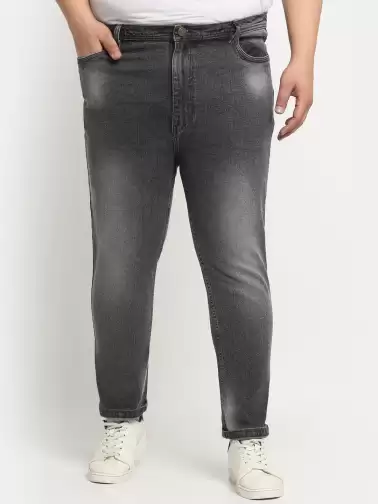 Men Plus Size Cotton Jeans - image 2