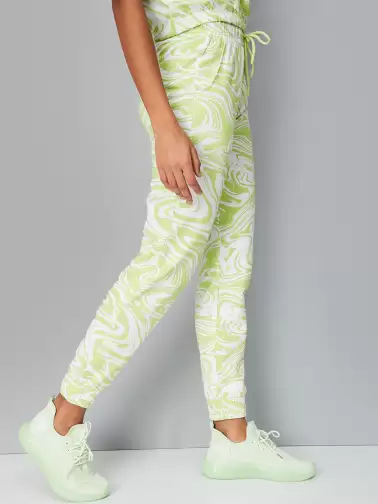 Women Printed Pure Cotton Joggers - image 2