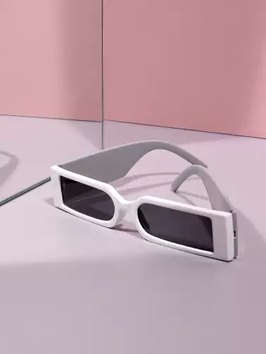 Women Rectangle Sunglasses - image 2
