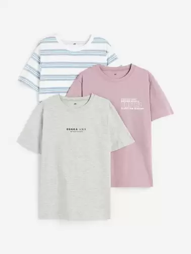 Boys 3-Pack Cotton T-Shirts - image 2