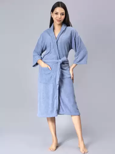 Women Double Side Bath Robe - image 2