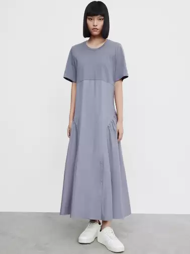 Cotton Colourblocked Dress - image 2