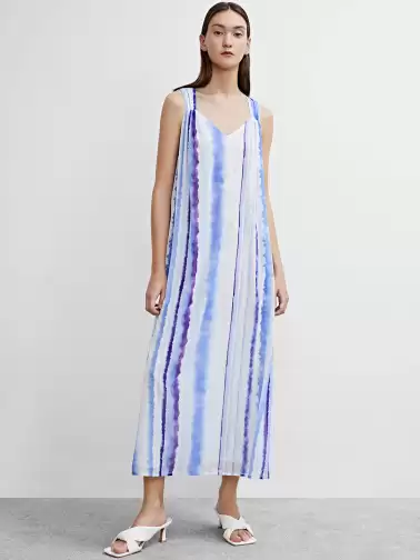 Chiffon Styled Back Midi Dress - image 2