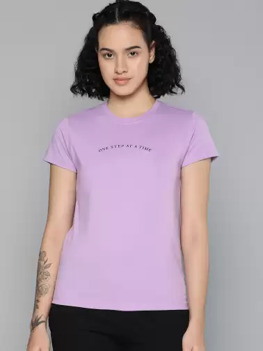 Women Typography Printed T-shirt - image 2