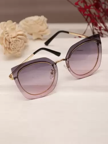 Women Butterfly U Sunglasses - image 2
