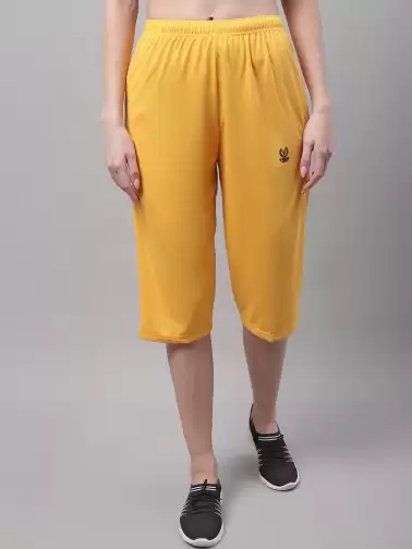 Women Solid Cotton Capris - image 2