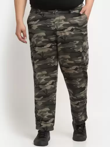 Men Cotton Cargo Trousers - image 2