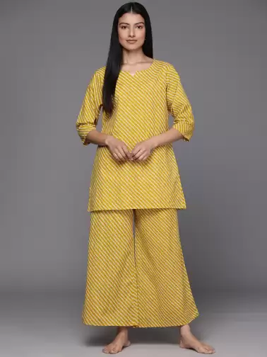 Women Geometric Print Night suit - image 2