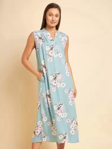 Floral Printed Nightdress - image 2