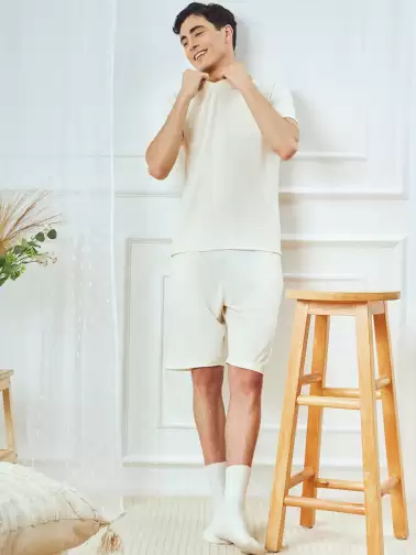 Men V-Neck Night Suit - image 2