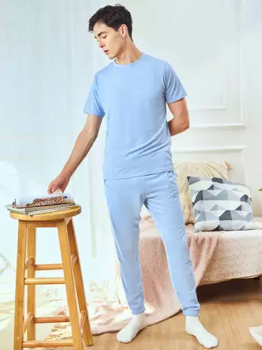 Men Round Neck  Night Suit - image 2