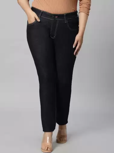 Women Mid-Rise Cotton Jeans - image 2