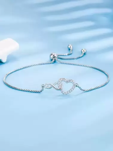 Women Silver-Plated Bracelet - image 2