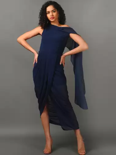 Georgette Sheath Midi Dress - image 2