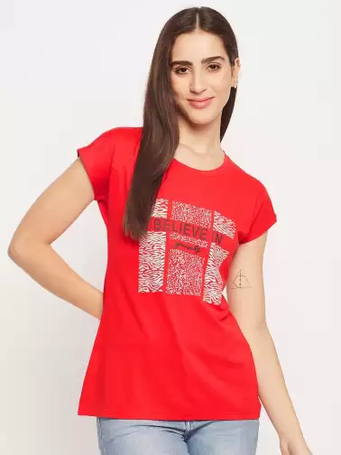 Typography Printed T-shirt - image 2