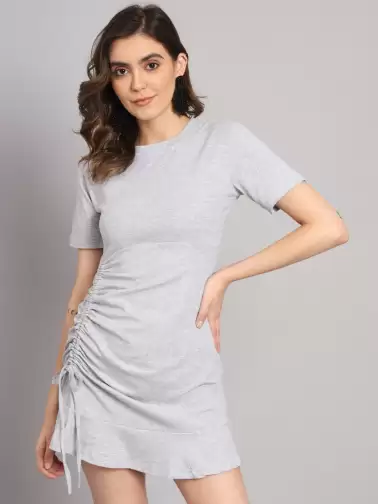 Ruched Sheath Mini Dress - image 2