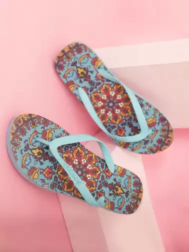 Women Printed Thong Flip-Flops - image 2