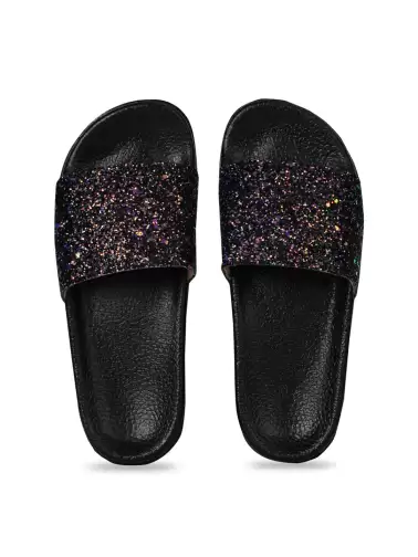 Women Embellished Sliders - image 2