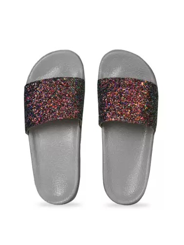 Women Embellished Sliders - image 2