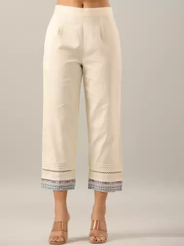 Women Cotton Culottes Trousers - image 2