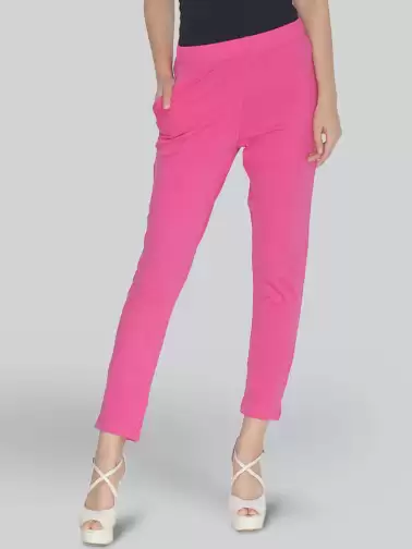Women Knitted Casual Trousers - image 2