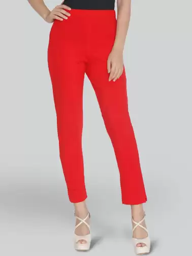 Women Cotton Cropped Trousers - image 2