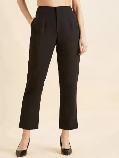 Women Straight Fit Trousers - image 2