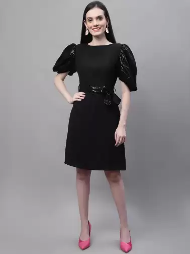 Georgette A-Line Dress - image 2