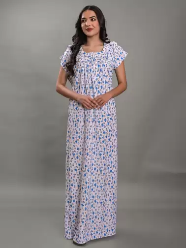 Floral Printed Maxi Nightdress - image 2
