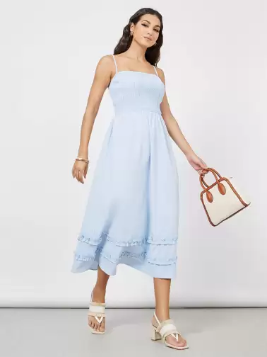 Fit & Flare Midi Dress - image 2