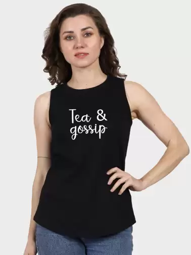 Women Typography Printed Raw Edge T-shirt - image 2