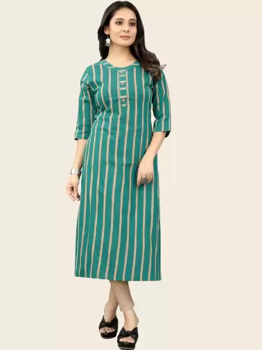 Women Striped Kurta - image 2