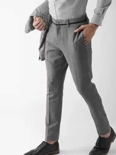 Men Slim Fit Formal Trousers - image 2
