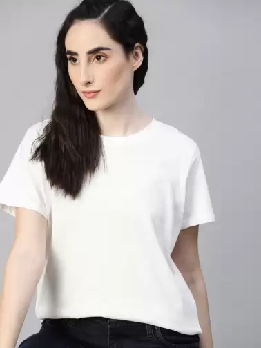 Women Cotton Pure Cotton T-shirt - image 2