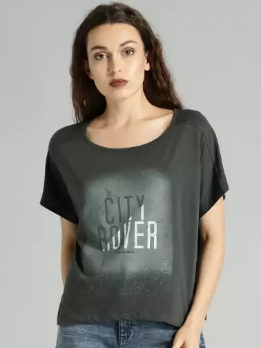 Printed Round Neck T-shirt - image 2
