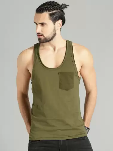 Time Travlr Sleveless Pure Cotton T-shirt - image 2